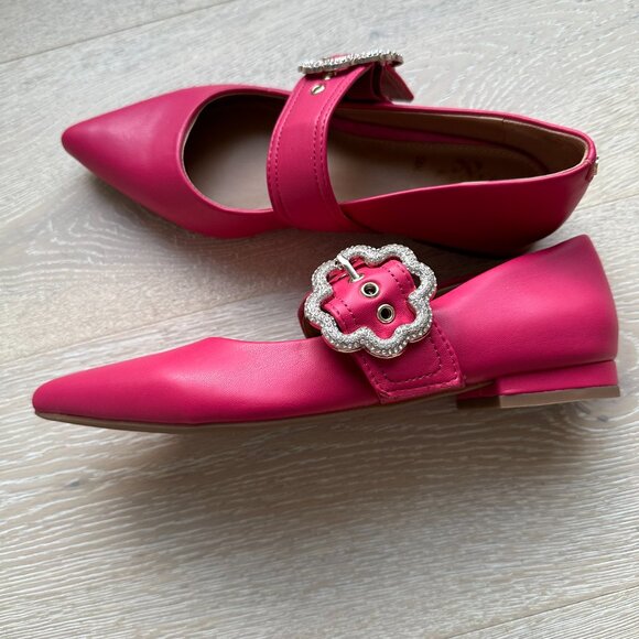 Sam & Libby Pink Mary Janes with Crystal Flower Buckle - Picture 8 of 8